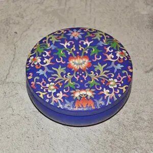 1pc.  Large Trinket Jar Round Drum with Lid